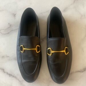 Black leather loafer Size 39